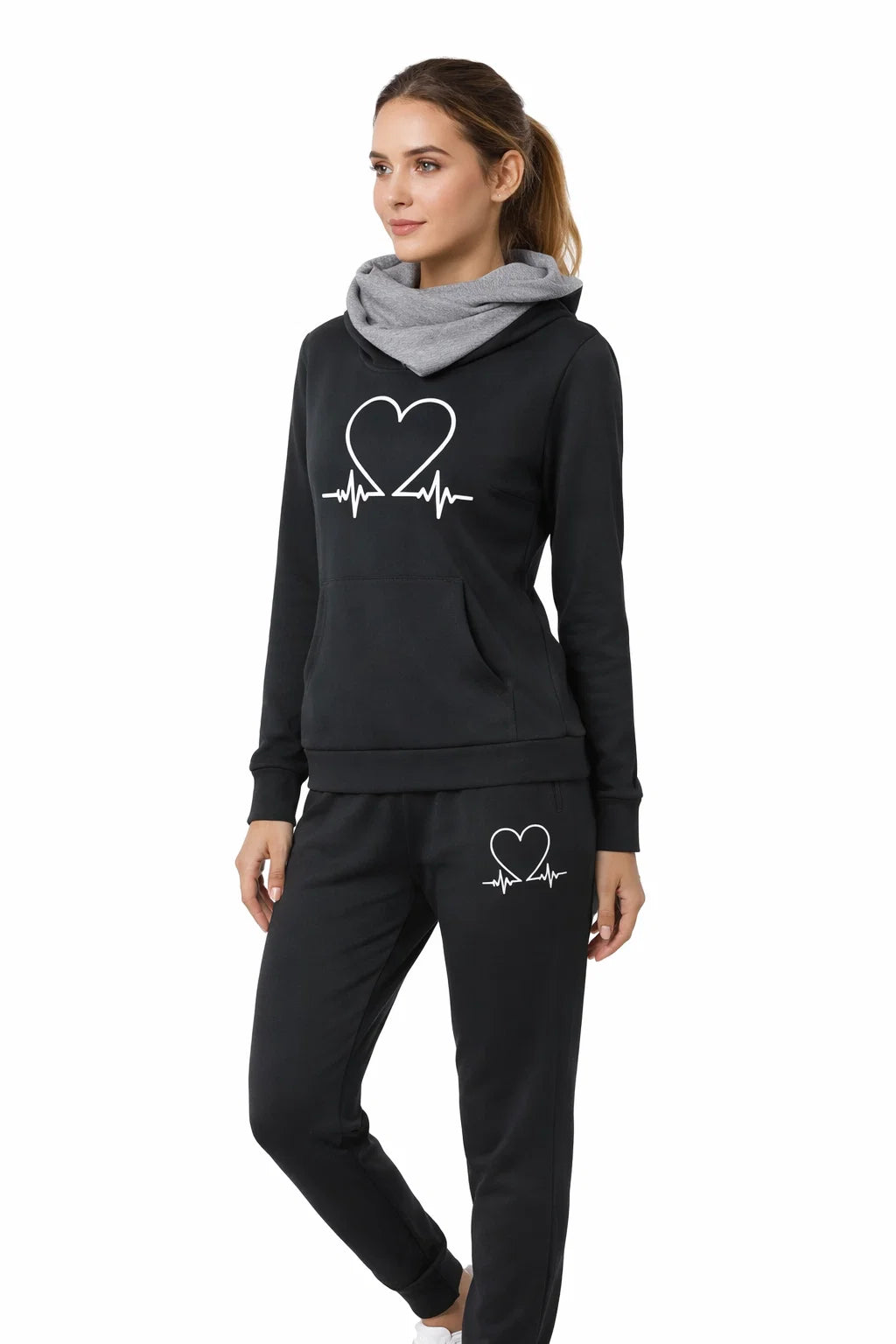 Bedrucktes Hoodie-Set