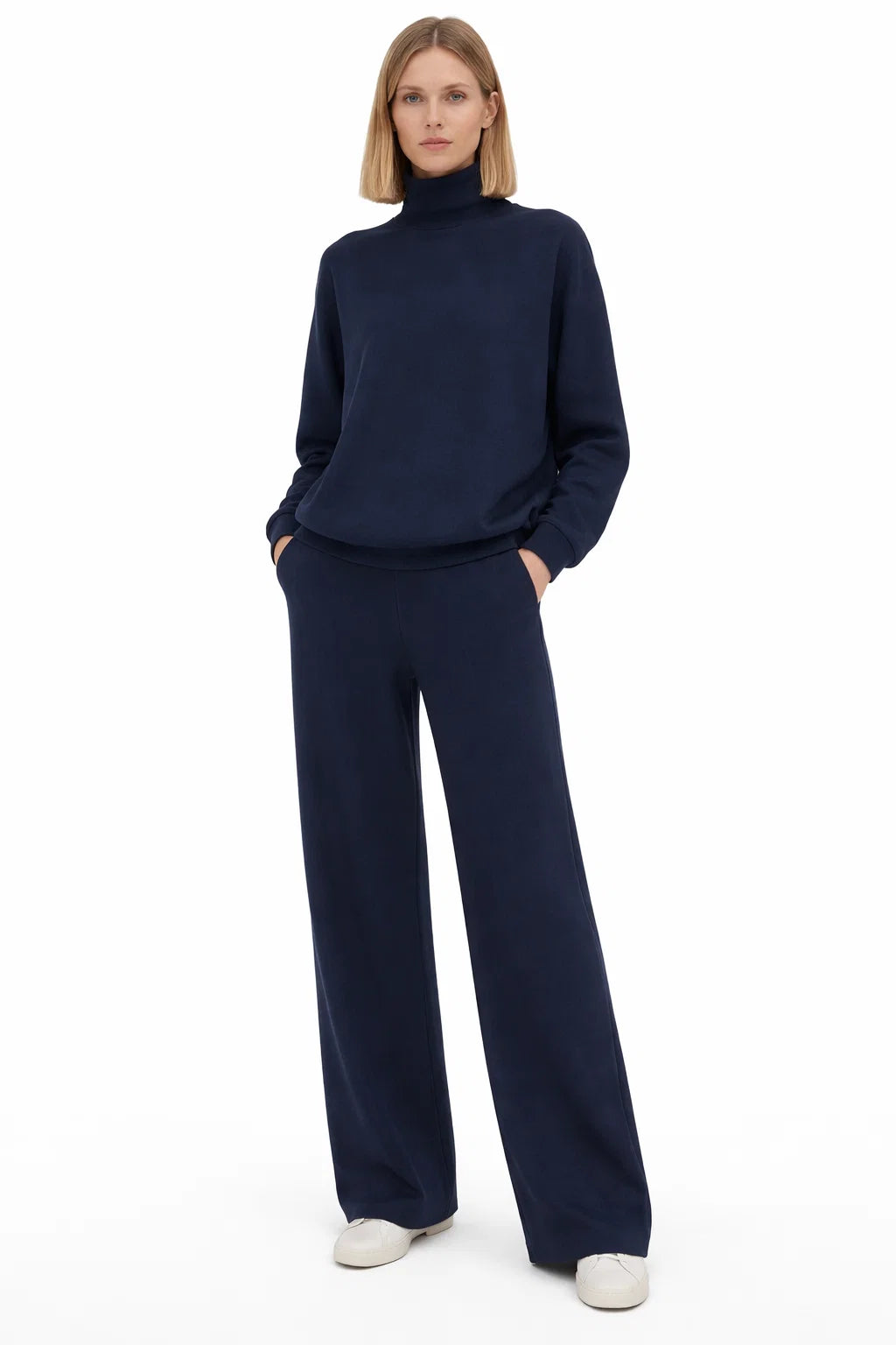 Comfort-Zweiteiler mit Wide-Leg