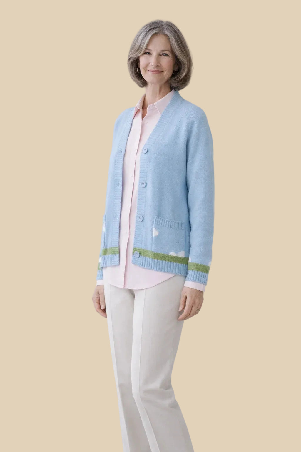 Nalea Checkknit Cardigan