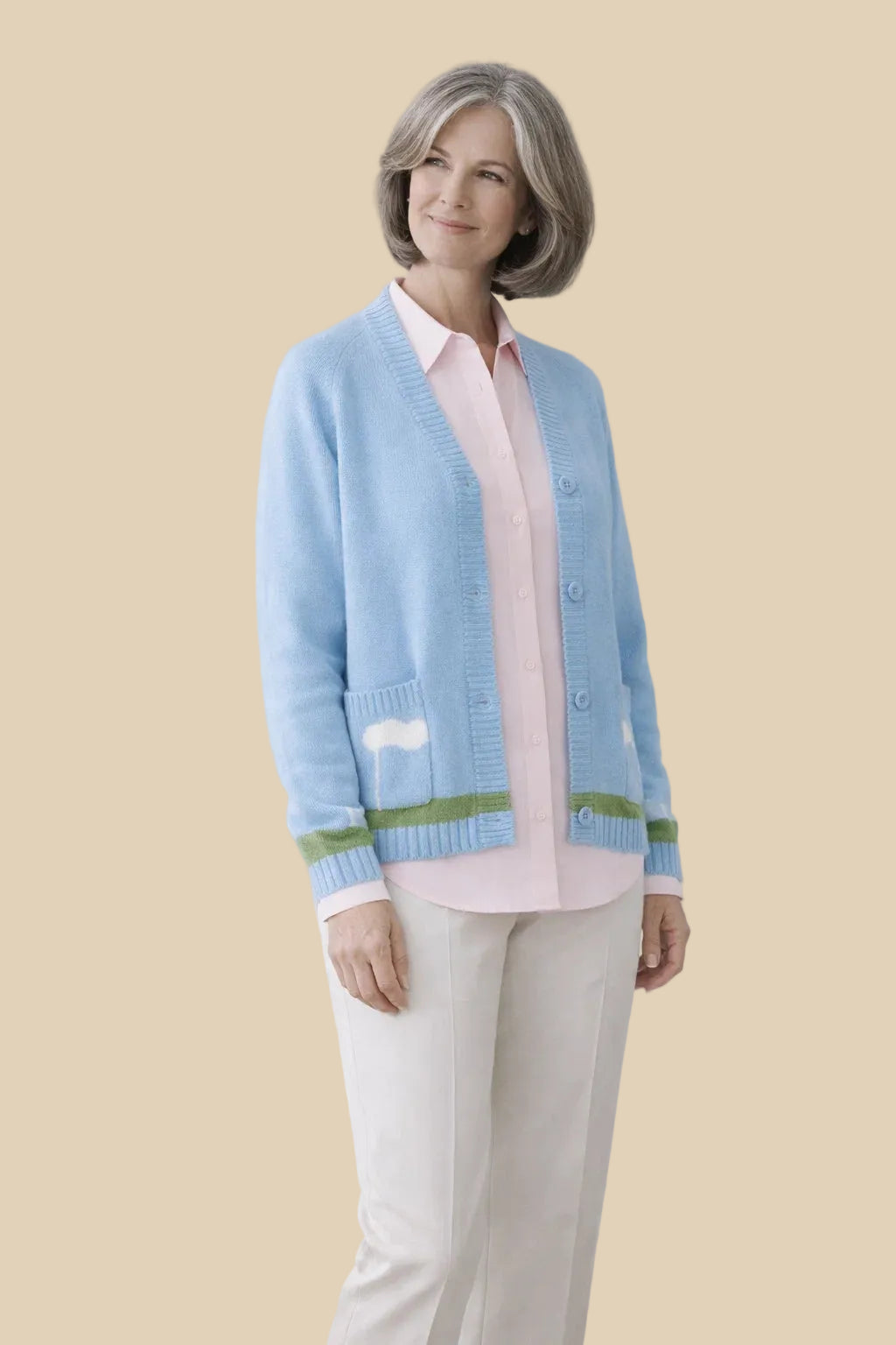 Nalea Checkknit Cardigan