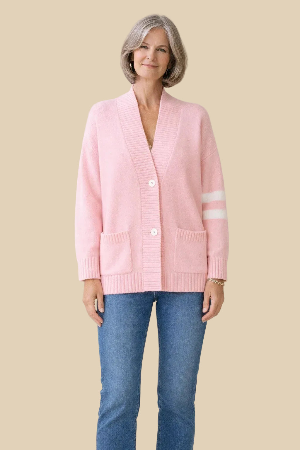 Nalea Checkknit Cardigan