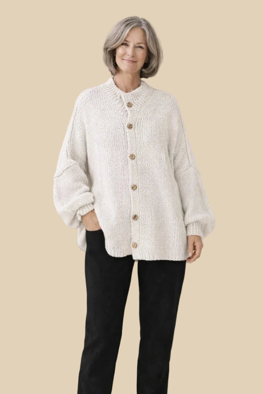 Klassischer Strick Cardigan