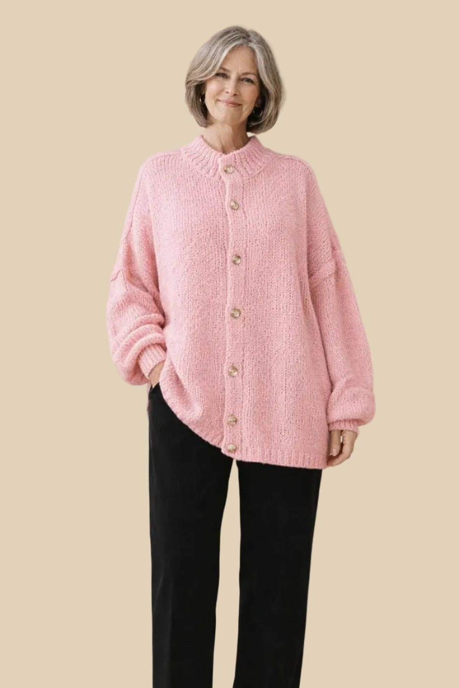 Klassischer Strick Cardigan