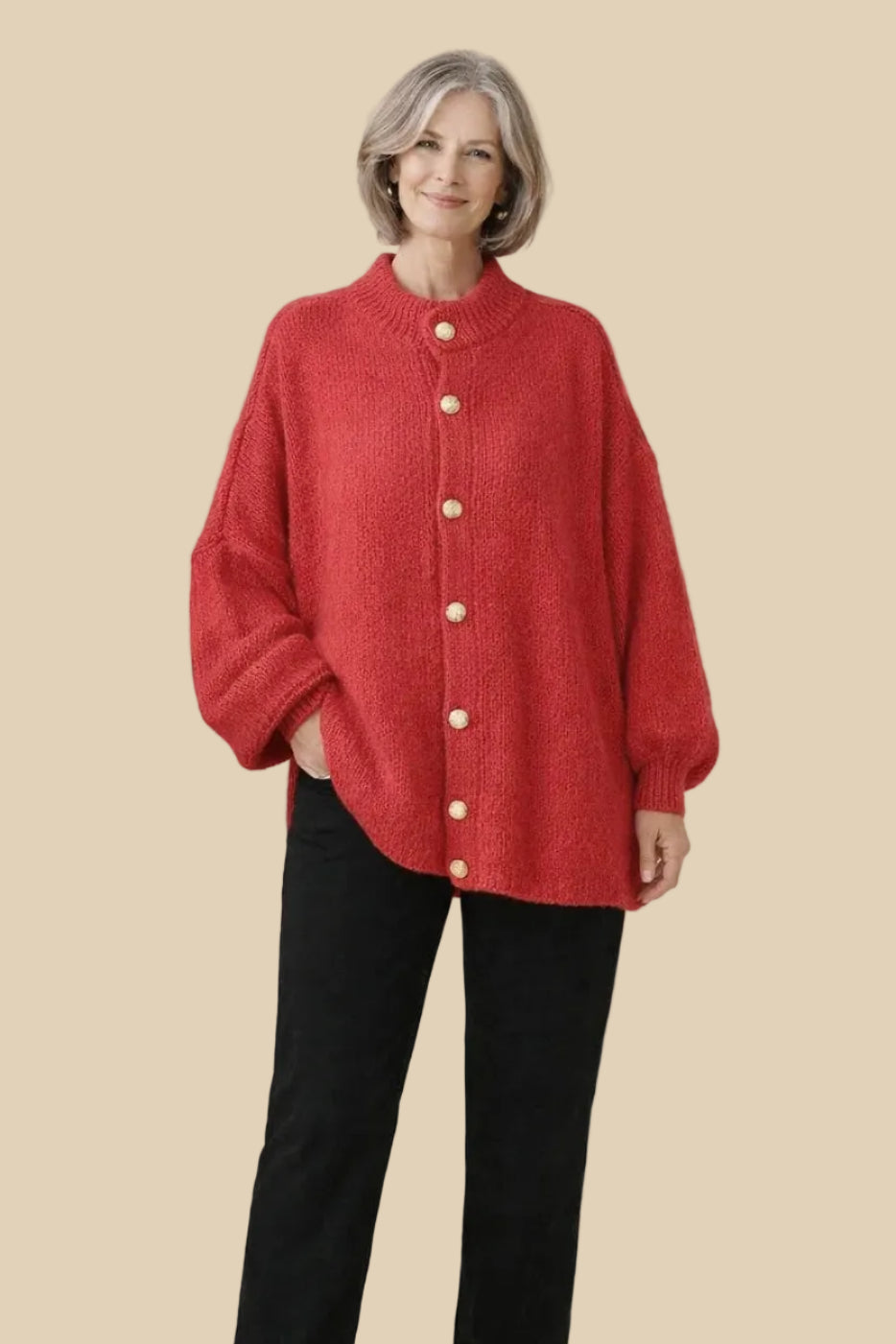 Klassischer Strick Cardigan