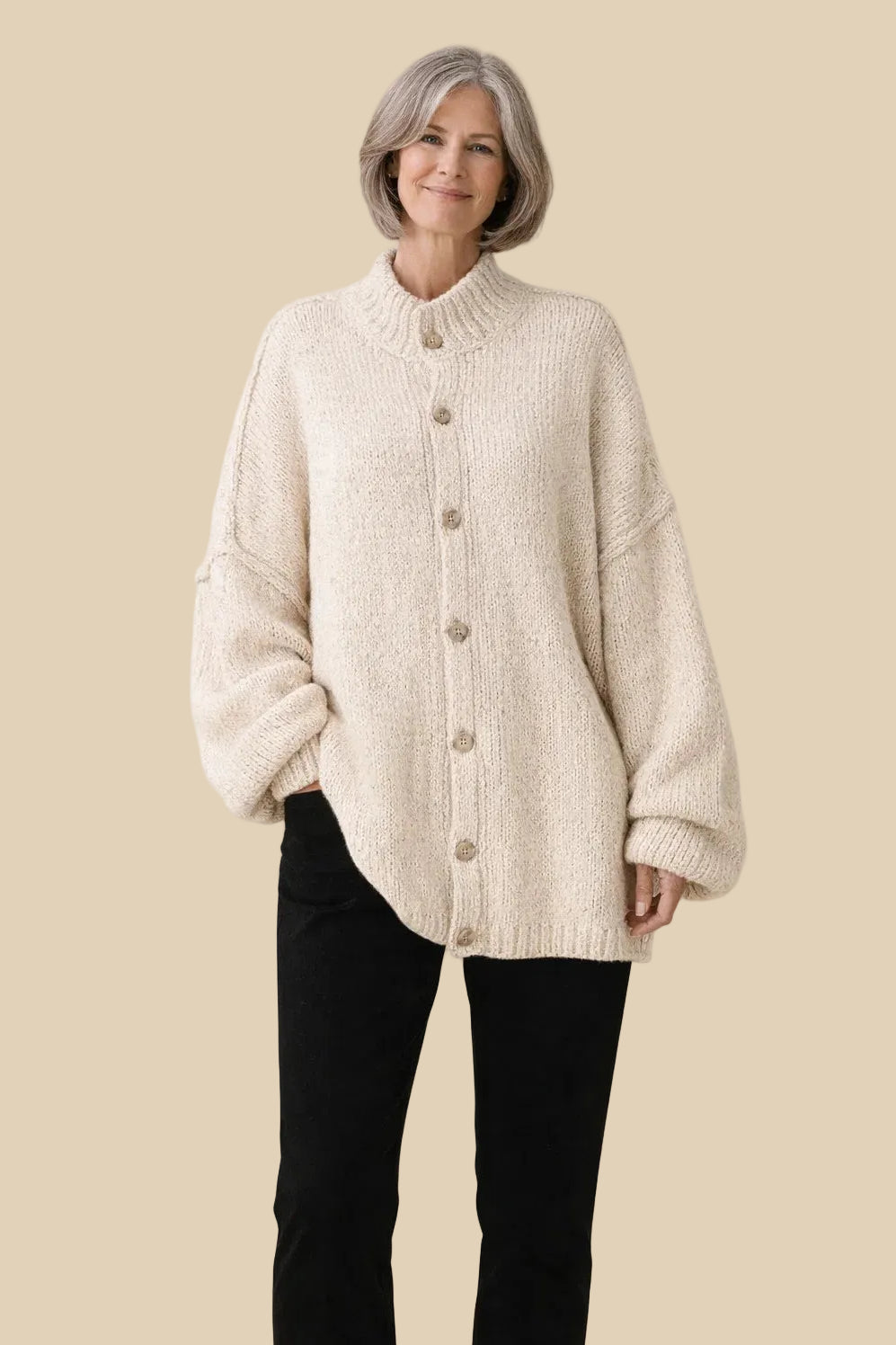 Klassischer Strick Cardigan