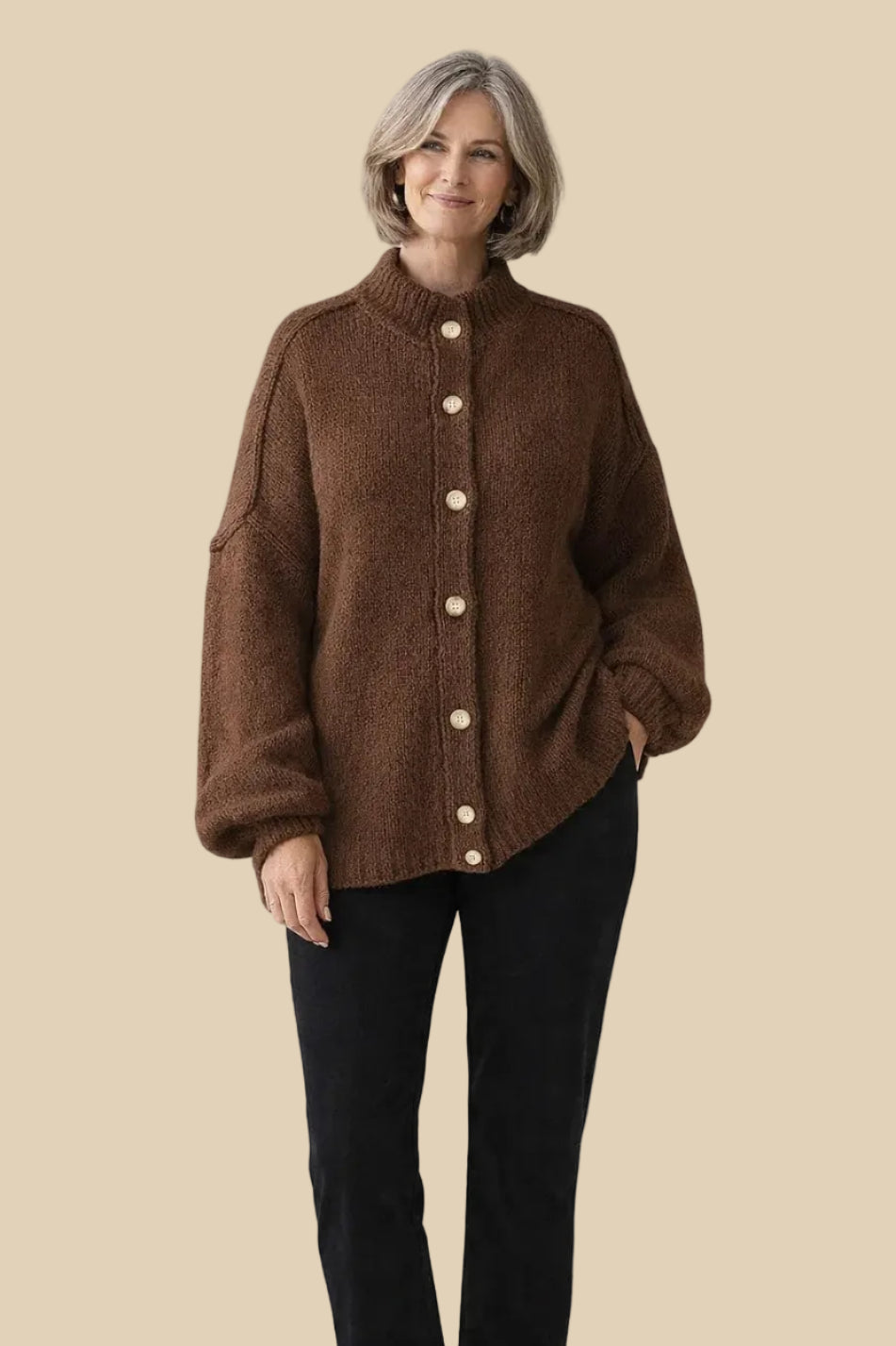 Klassischer Strick Cardigan