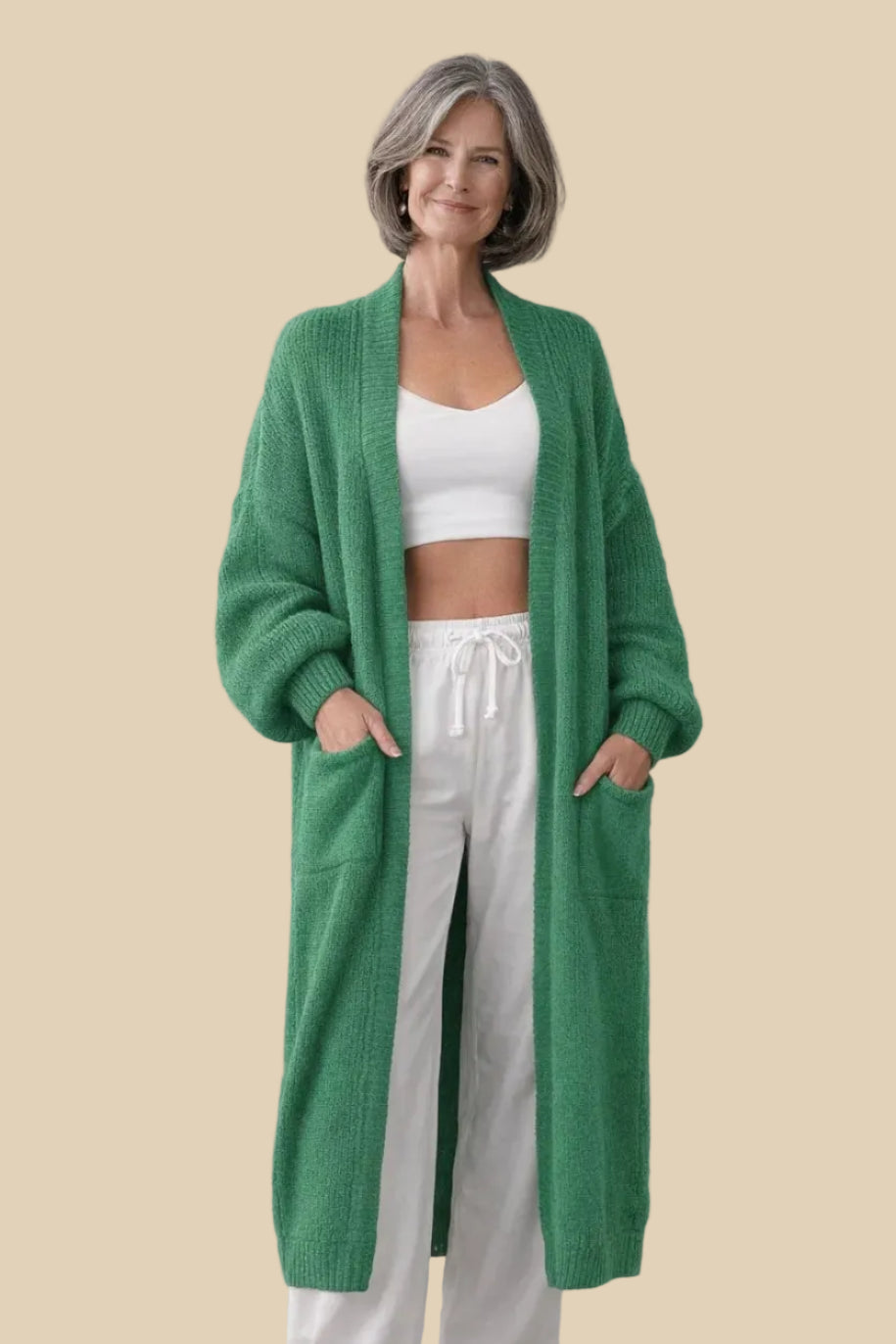 Langer Oversize Strickcardigan