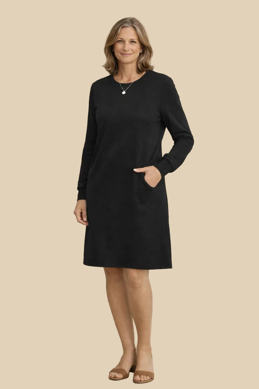 Langarm-Hoodie Kleid für Damen