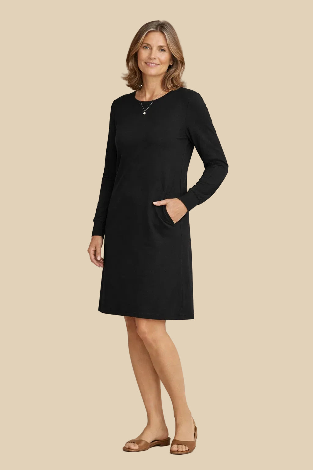 Langarm-Hoodie Kleid für Damen