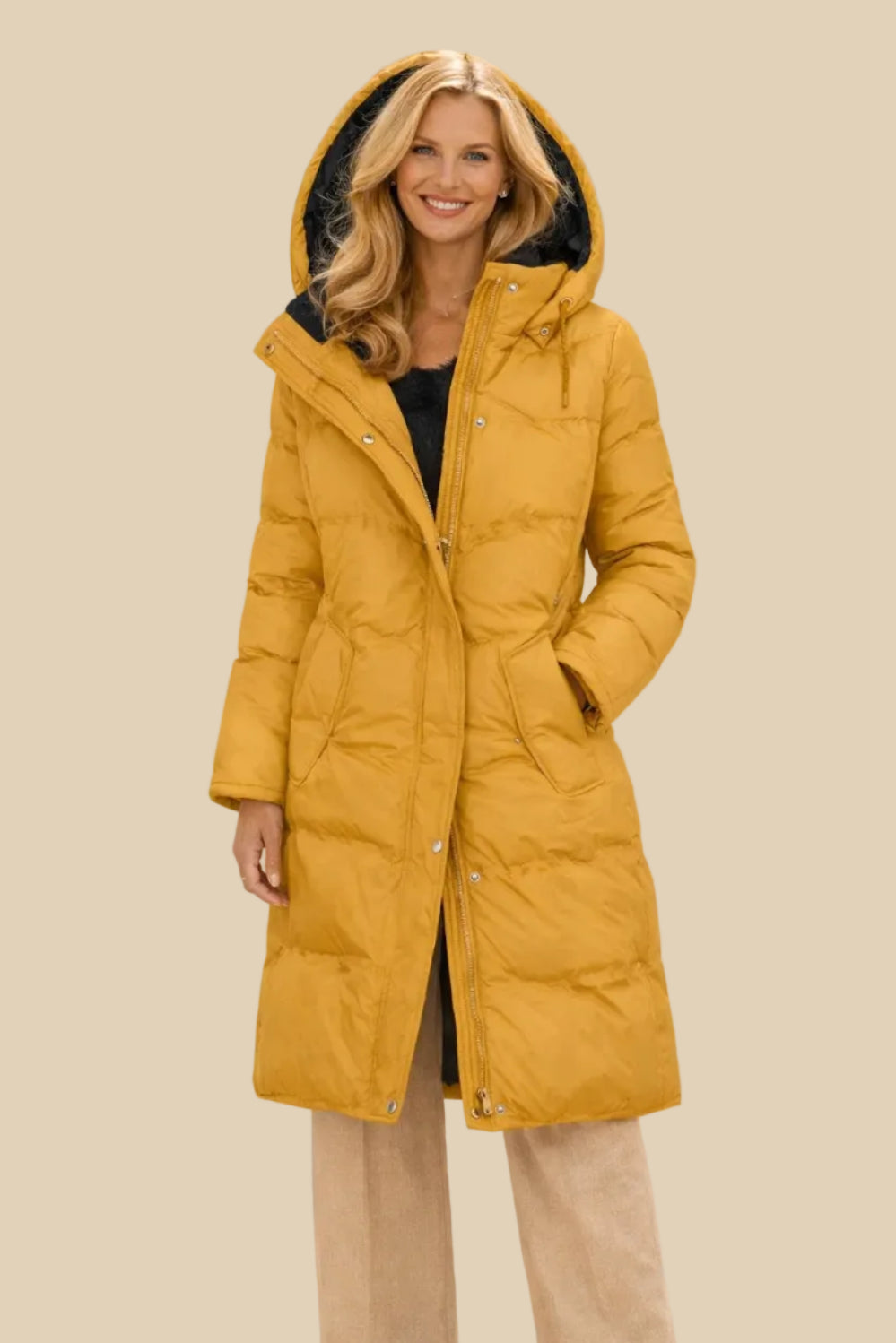 Kapuzen Winter Steppmantel