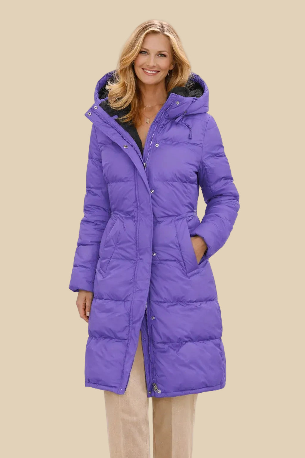 Kapuzen Winter Steppmantel