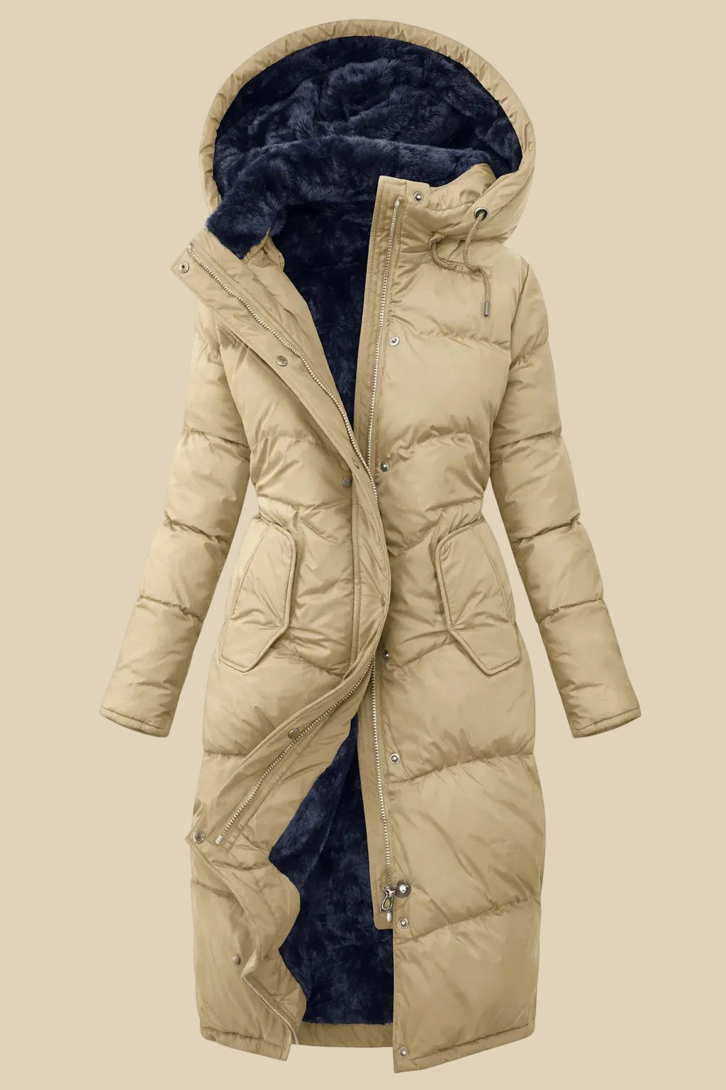 Kapuzen Winter Steppmantel