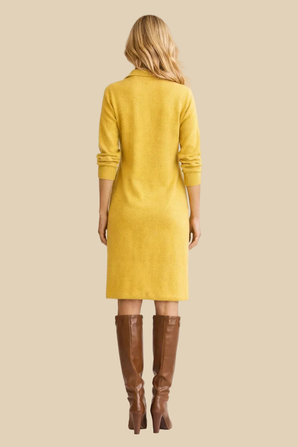 Strickkleid mit Knopfleiste