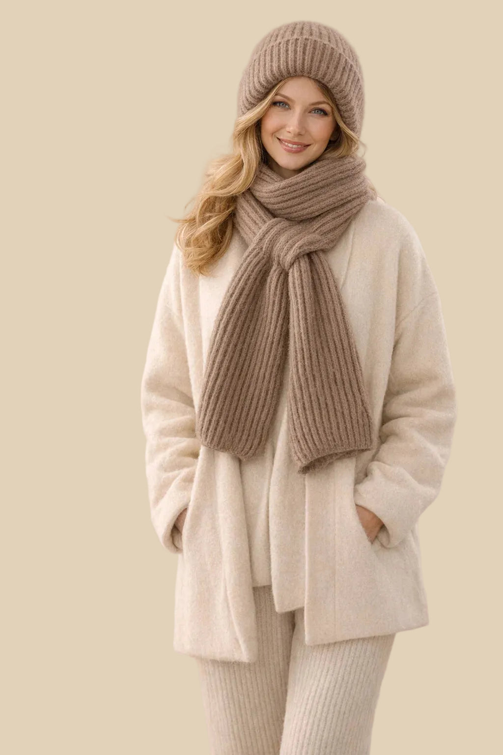 Strickschal-Set für Damen